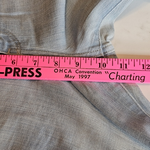 Calvin Klein Distressed Light Wash Flare Bootcut Jeans Women's W30 L32 - Picture 10 of 13